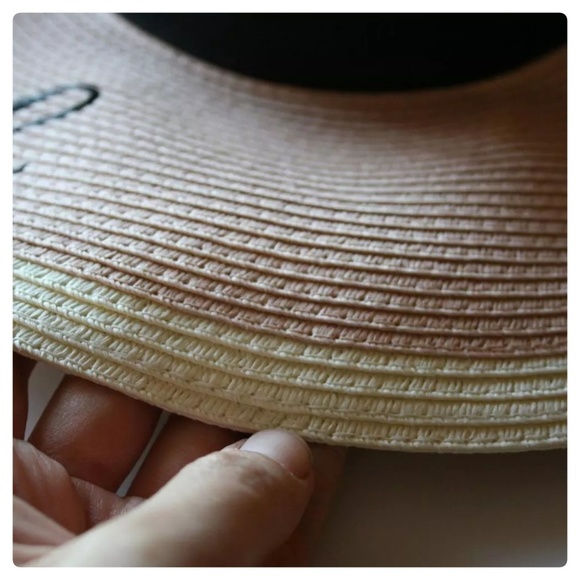LAST 1 (5🌟 Rated) Blush/Beige Embroidered Sun Hat - Picture 6 of 8